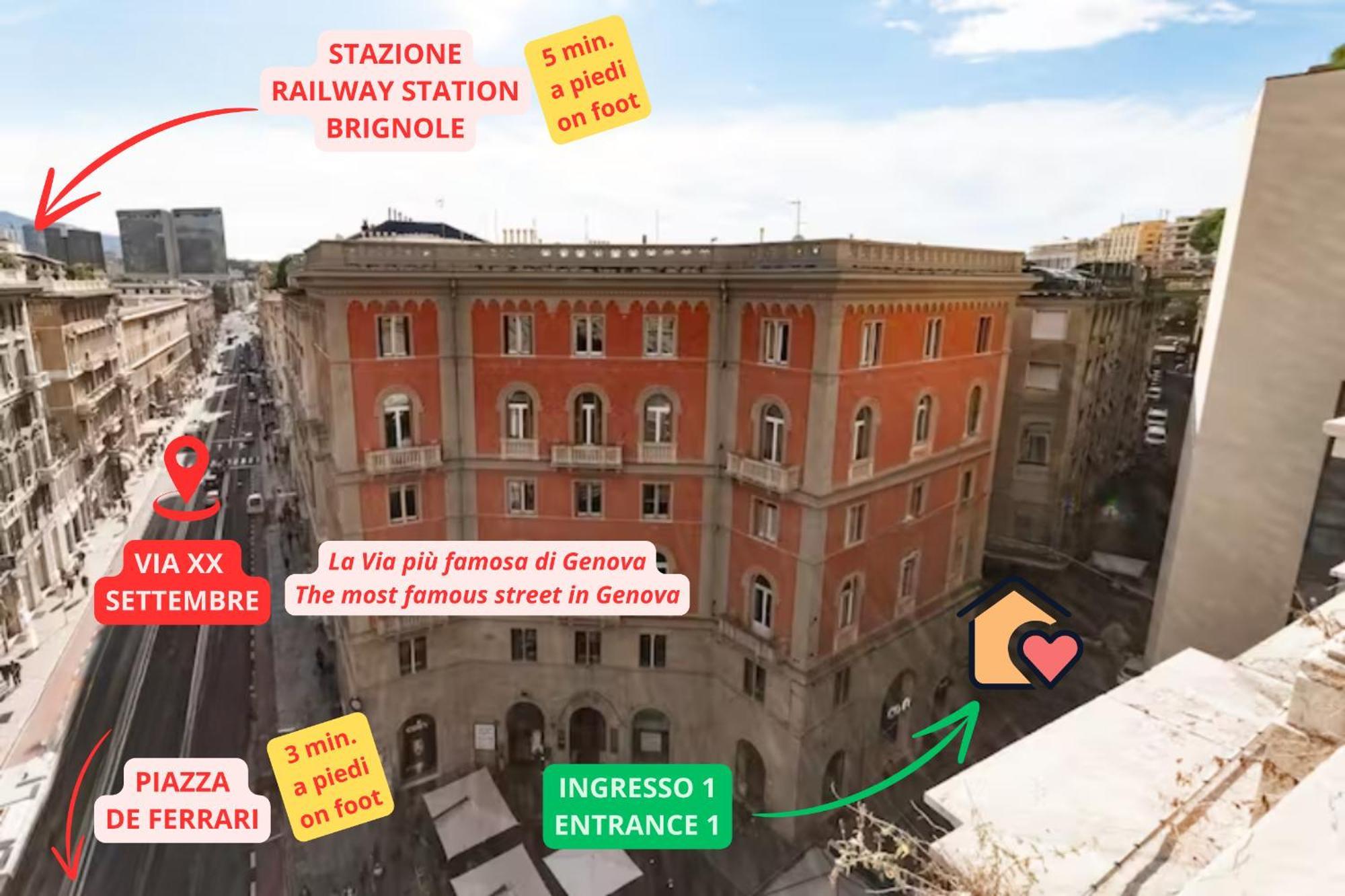 דירות Casa Via XX Settembre - La Via Piu Famosa Di Genova מראה חיצוני תמונה